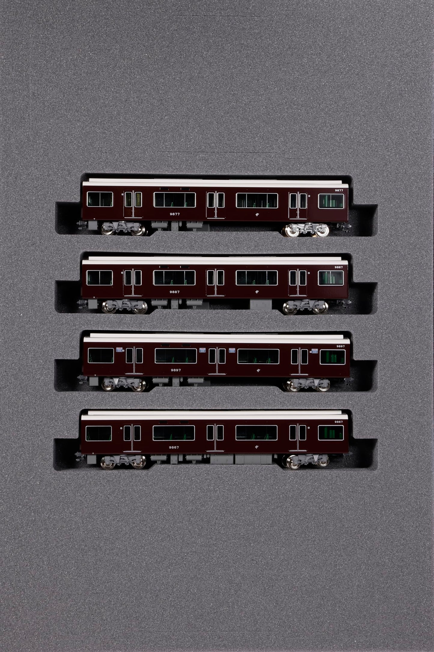KATO 10-1823 Model T Gauge Hankyu Series 9300 Kyoto Line Extension Set 4 Cars