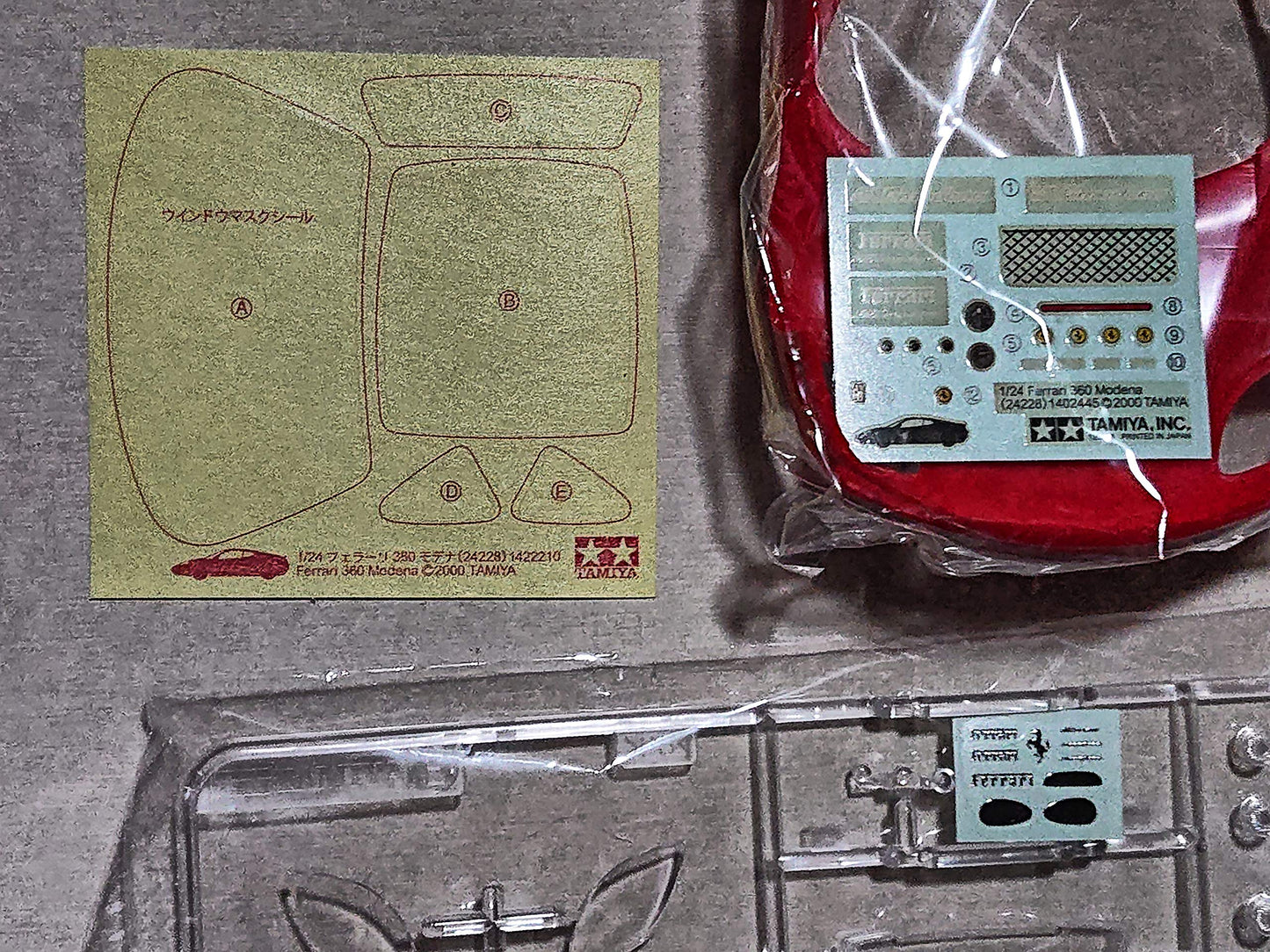 Tamiya 1/24 Sports Car Series No. 228 Ferrari 360 Modena Plastic Model 24228