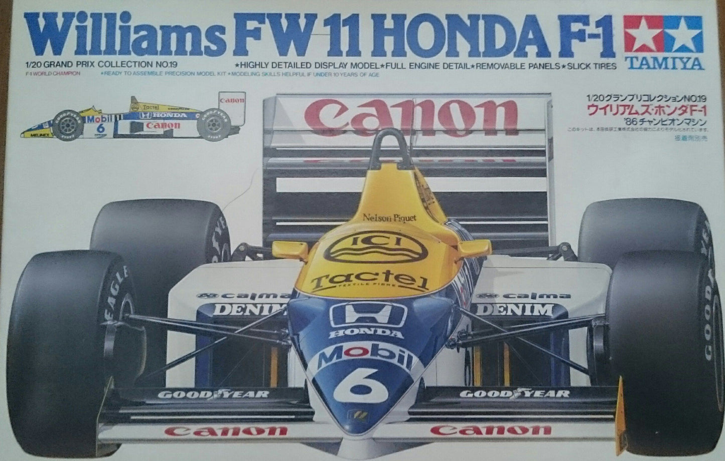 Tamiya 1/20 Williams FW11 Honda F-1