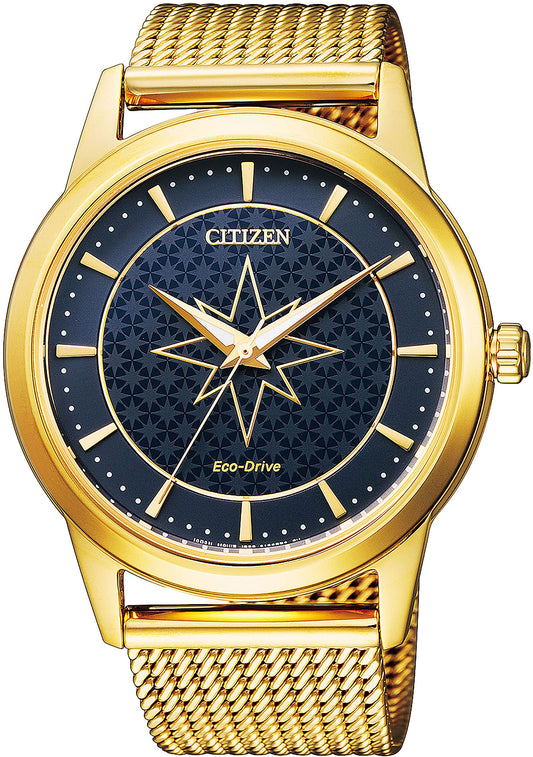 Citizen Watch "Captain Marvel Model" with Original BOX FE7062-51W Men's Gold