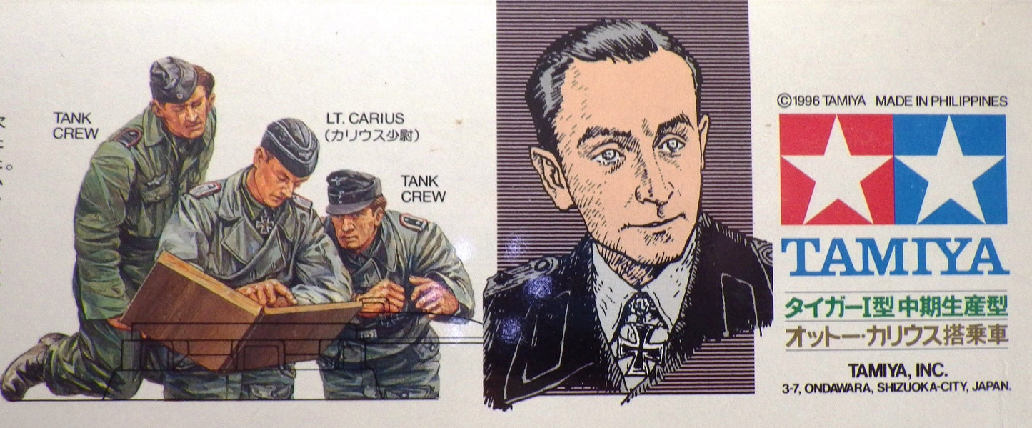 Tamiya 1/35 Military Miniature Series Tiger I Otto Carius Vehicle