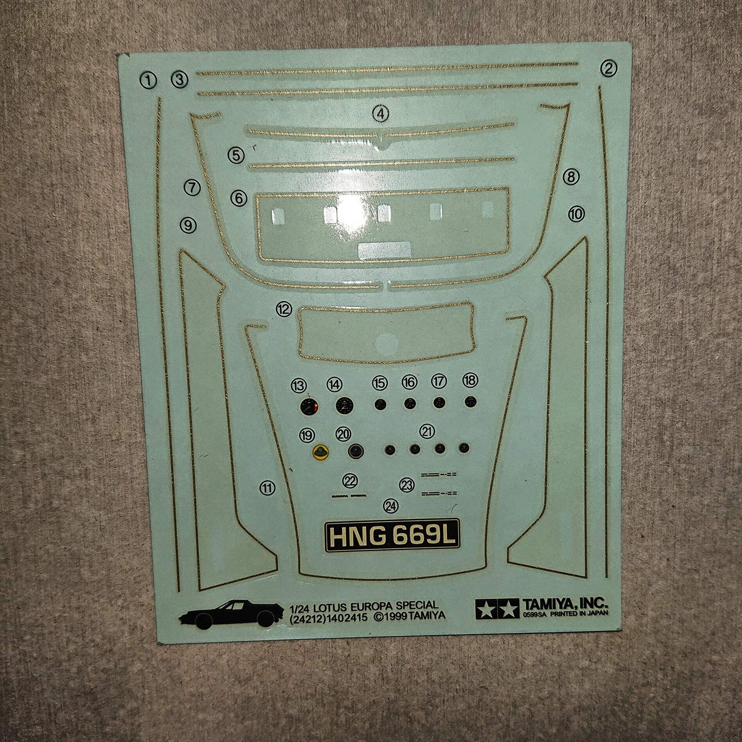 Tamiya 1/24 Sports Car Series Lotus Europa Special